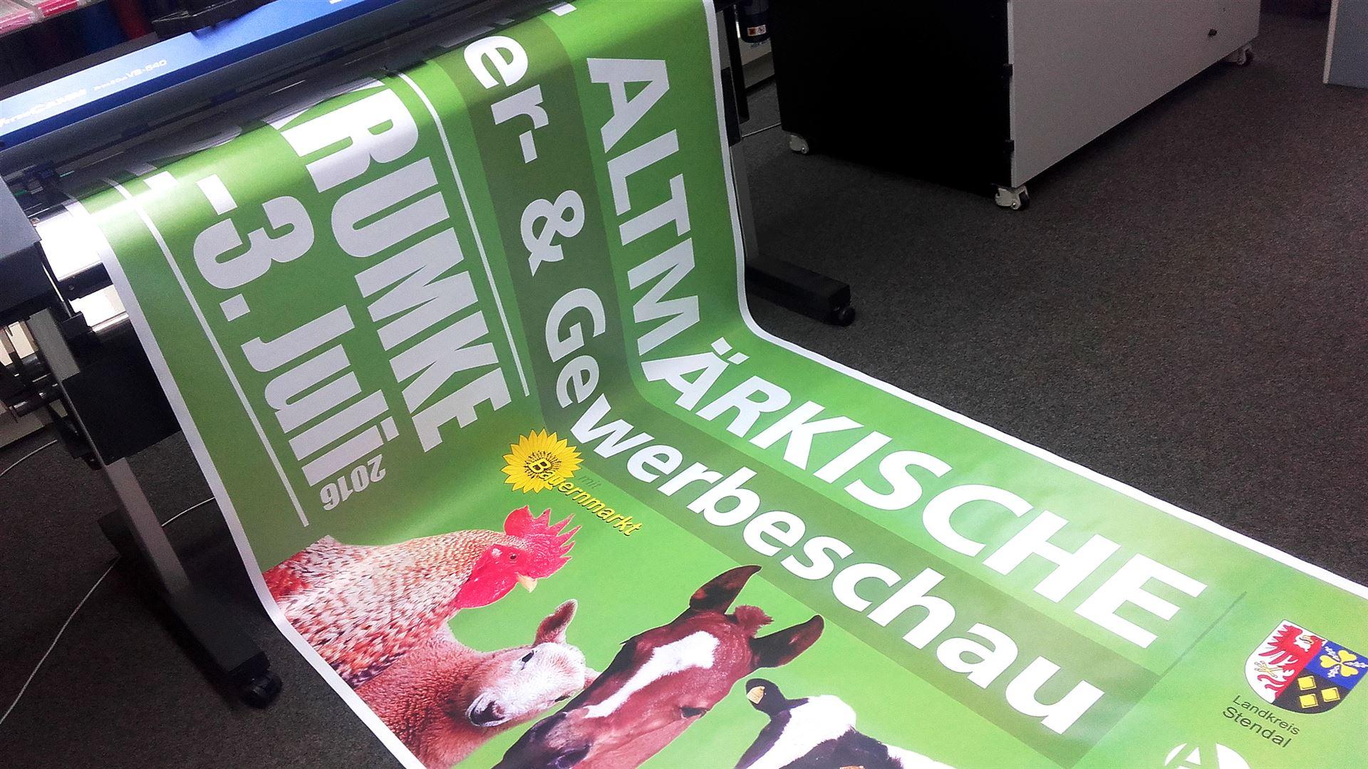 Planen drucken druckerei werbeagentur stendal
